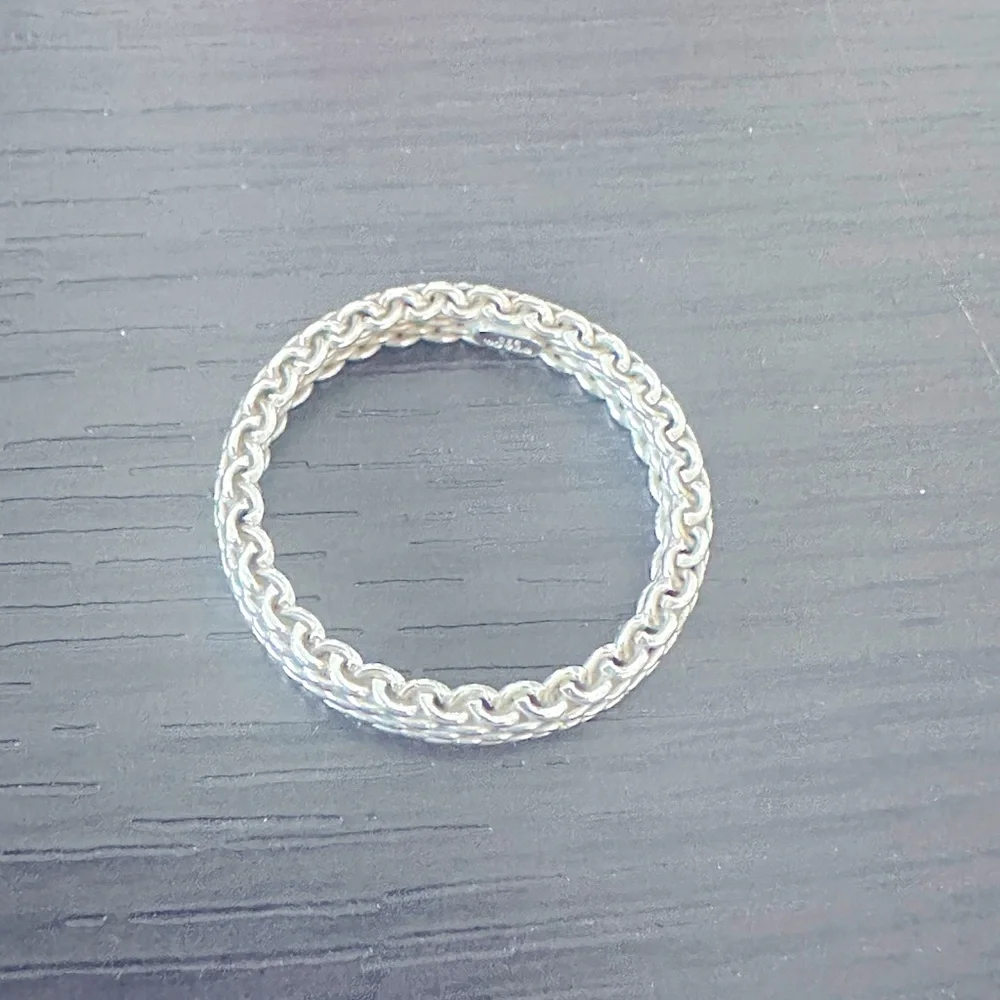 Tiffany & Co. Sterling Silver Braided Band Ring